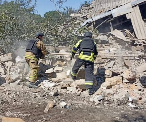 Зруйнований будинок росіянами на Херсонщині