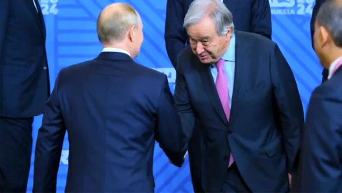 В ООН дали пояснення чому генсек Гутерреш перебував у путіна в Казані