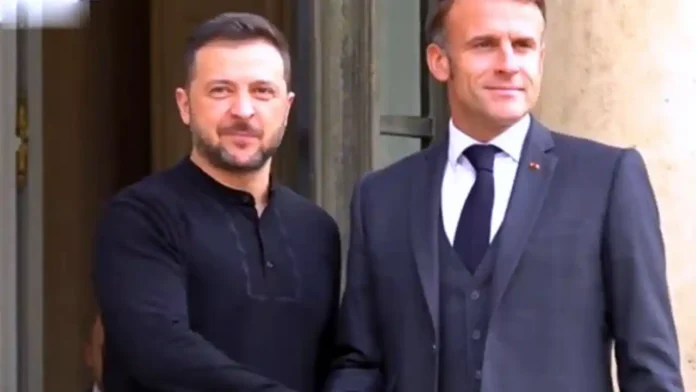 Зеленський прибув до Парижа на зустріч із президентом Франції