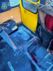 Обстріл маршрутки у Херсоні: п’ятеро постраждалих