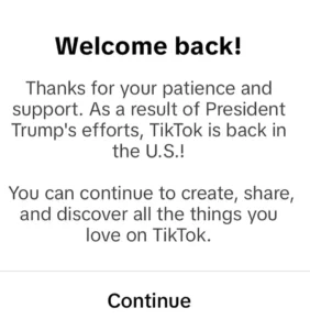 У Сполучених Штатах повернуть TikTok користувачам - ЗМІ