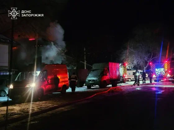 Нічна атака російських безпілотників на Запоріжжя