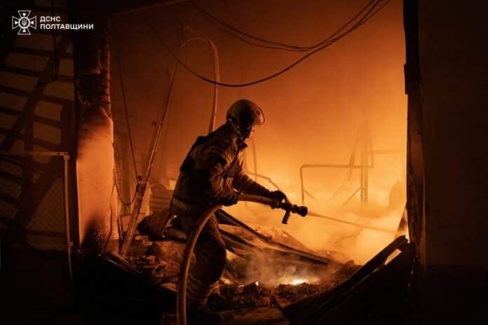 Наслідки атака дронів на Полтаву: пошкоджена інфраструктура, є поранені