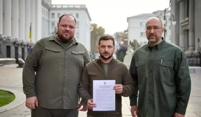 Володимир Зеленський подає заявку на вступ України до НАТО, фото ОП