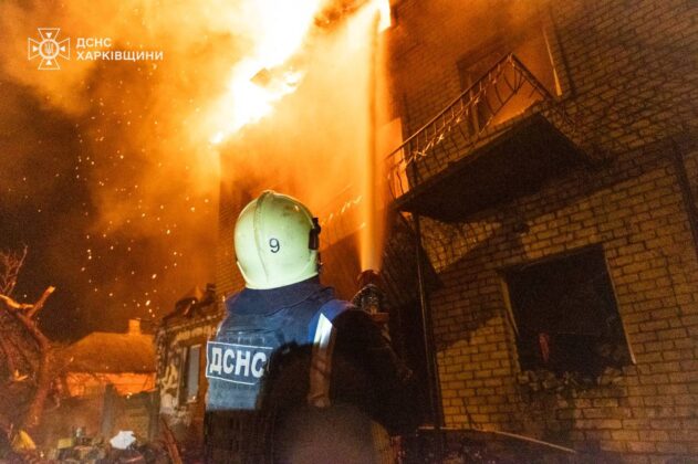 Масовані атаки дронами: Харків і Дніпро зазнали руйнувань і втрат