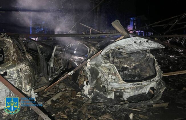 Пожежа в Одесі після нічної атаки російських дрони