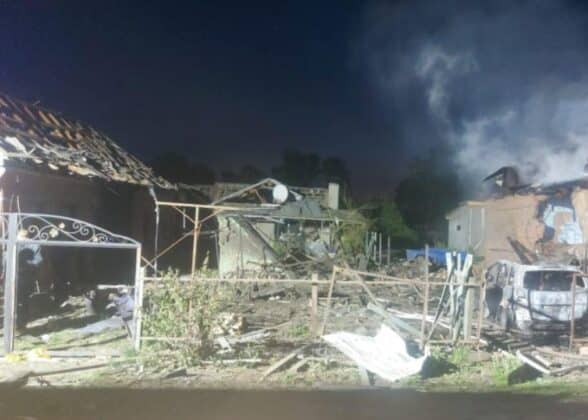 Внаслідок атаки дронами на Полтавщині згорів будинок і авто