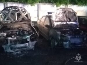 На росії у Калузі жінка спалила п’ять авто росгварді