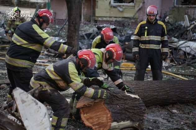 Наслідки нічної повітряної атака на Київ з боку рф
