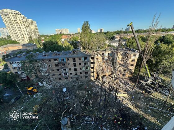 Наслідки нічної повітряної атака на Київ з боку рф