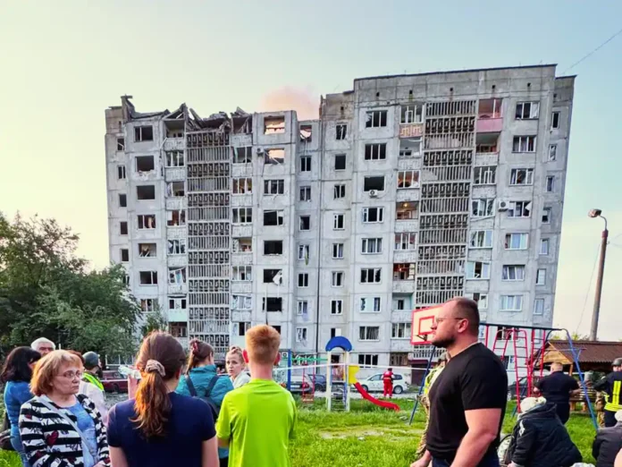 Масована атака на Луцьк: одна людина загинула, п’ятнадцятеро постраждали