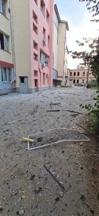 Атака на Чугуїв: зруйнована лікарня, пожежа та поранені