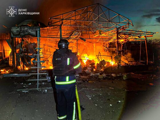 Великий Бурлук: після удару дронів рф знищено ринок