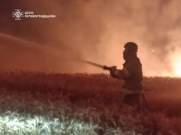 Атака по Кіровоградщині: уламки дронів спричинили пожежу