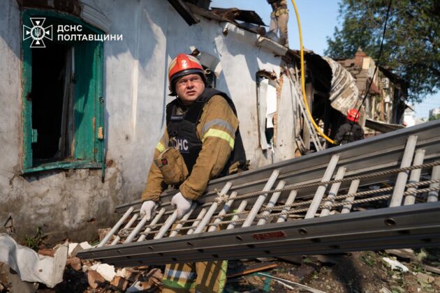 Удар дронів по Полтаві: зруйновано будівлю ТЦК, є загиблі та поранені
