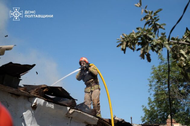 Удар дронів по Полтаві: зруйновано будівлю ТЦК, є загиблі та поранені
