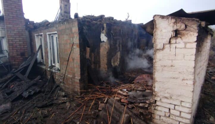 Пожежі, руйнування і загибла худоба на Дніпропетровщині