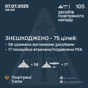 ЗСУ знищили дрони «Shahed» під час масованої нічної атаки