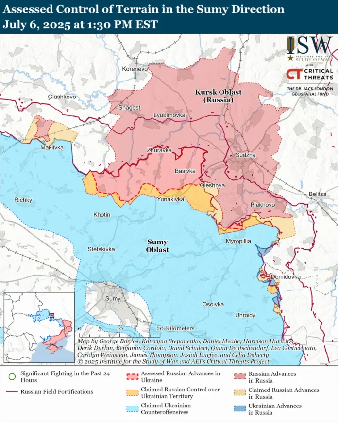 Українські війська просунулися біля Борової: ISW оприлюднив нові карти боїв