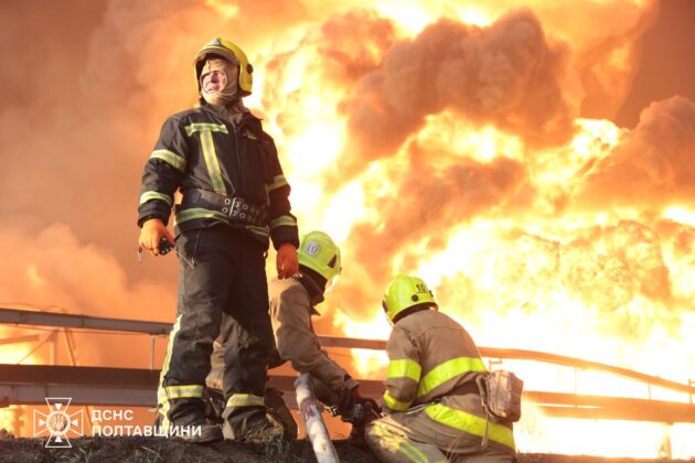 На Полтавщині триває ліквідація пожеж після російської атаки