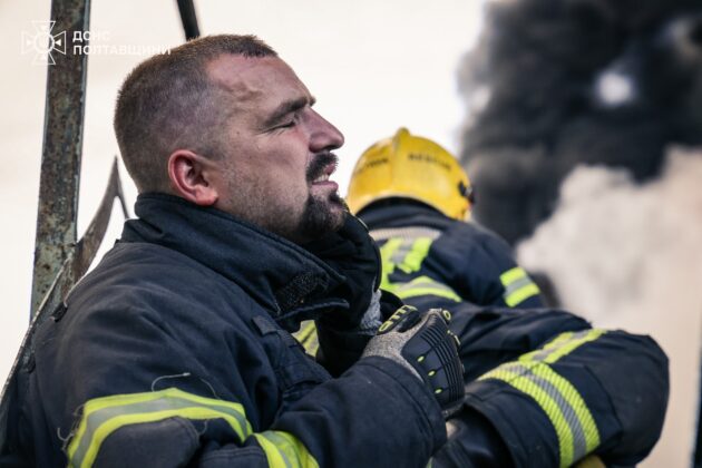 На Полтавщині триває ліквідація пожеж після російської атаки