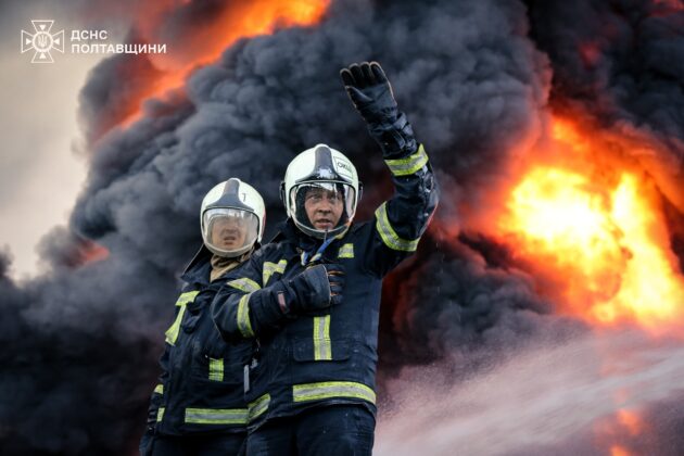 На Полтавщині триває ліквідація пожеж після російської атаки