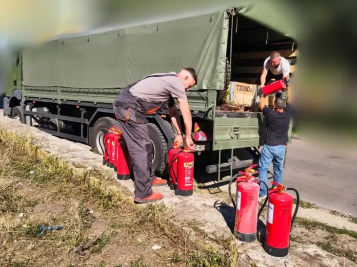 Два військові з’єднання на Луганщині забезпечили вогнегасниками - ОВА