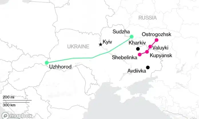 Російські війська використовують газотранспортну систему для проникнення до позицій ЗСУ - Вloomberg