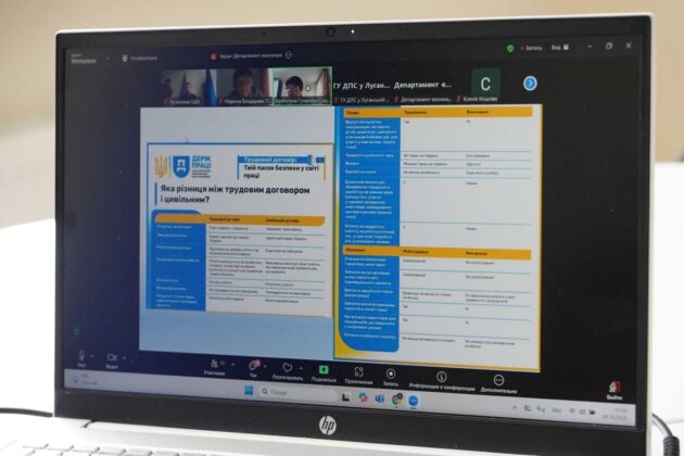 Легалізація праці під час війни: у Луганській ОВА обговорили виклики та рішення