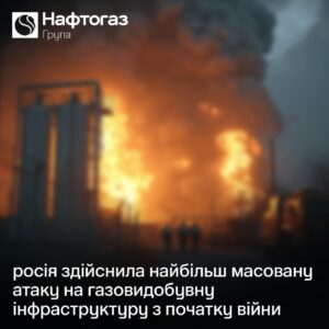 Масштабна атака на газовидобувну інфраструктуру України