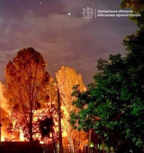 Нічна ворожа атака на Запоріжжя: одна загибла, десятеро поранених