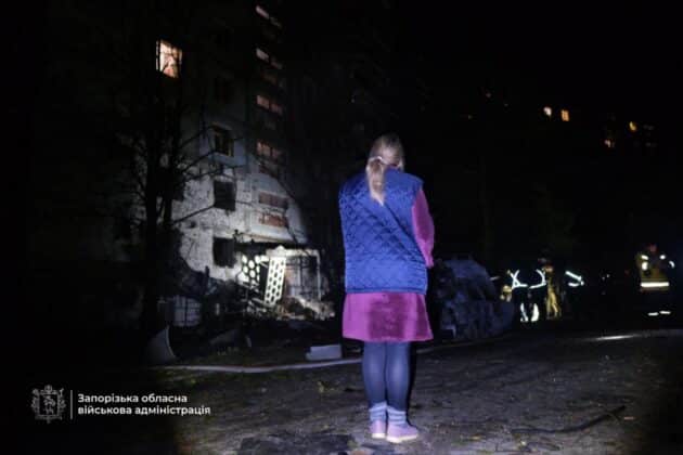 Нічна ворожа атака на Запоріжжя: одна загибла, десятеро поранених