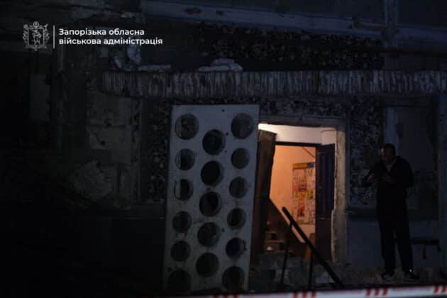 Нічна ворожа атака на Запоріжжя: одна загибла, десятеро поранених