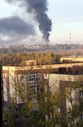 На росії у Ярославлі палає один із найбільших НПЗ
