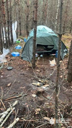 В лісі знайшли київського поліцейського з вкраденою купою грошей