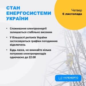 Атака на енергосистему: графіки відключення електроенергії діють у більшості регіонів
