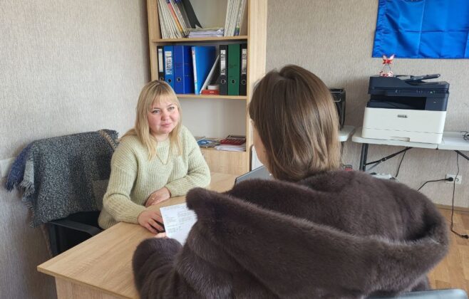 У Черкасах працює центр підтримки для переселенців із Білолуцької громади