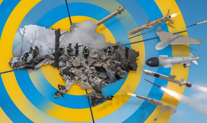 рф за зиму випустила по Україні 738 ракет і тисячі дронів