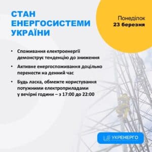 Укренерго повідомило про нові знеструмлення