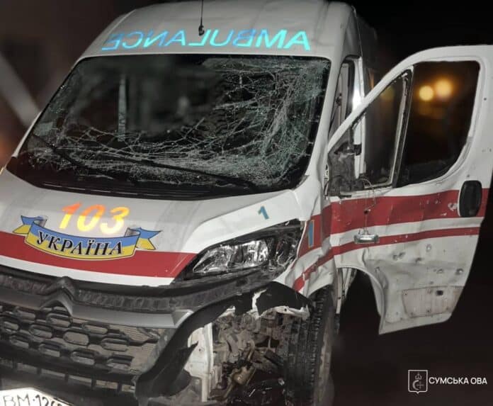 Ворог атакував «швидку» та цивільну інфраструктуру на Сумщині