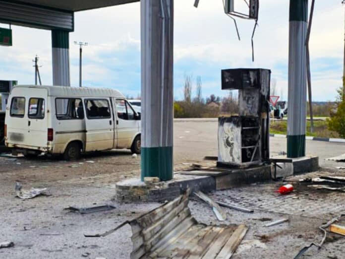 Обстріл АЗС у Богодухові: поліція повідомила про наслідки