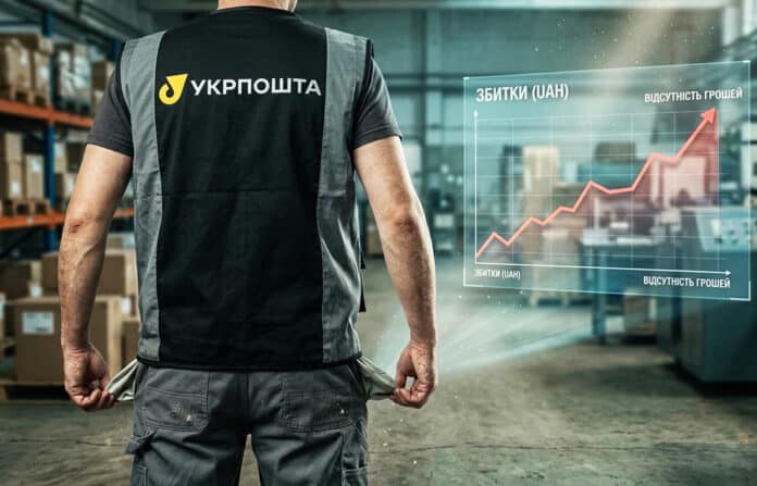 «Укрпошта» завершила І квартал 2026 року зі збитком