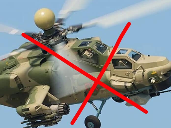 СБС ЗСУ знищили ударний вертоліт Мі-28 на росії