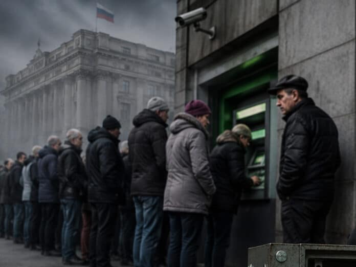 Банківська паніка на росії: населення спустошує рахунки зі швидкістю 1 мільярд рублів за годину