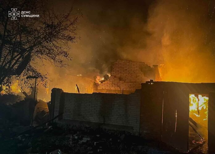 Наслідки нічної атаки російських дронів на Суми 03