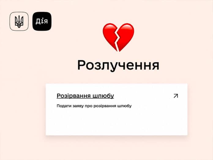 В Україні відтепер розірвання шлюбу дозволено онлайн