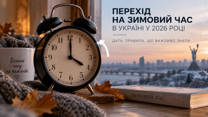 коли Україна перейде на зимовий час у 2026 році  - ілюстрація